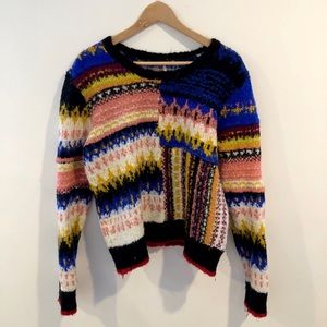 Free People Sweater Multi-Colored